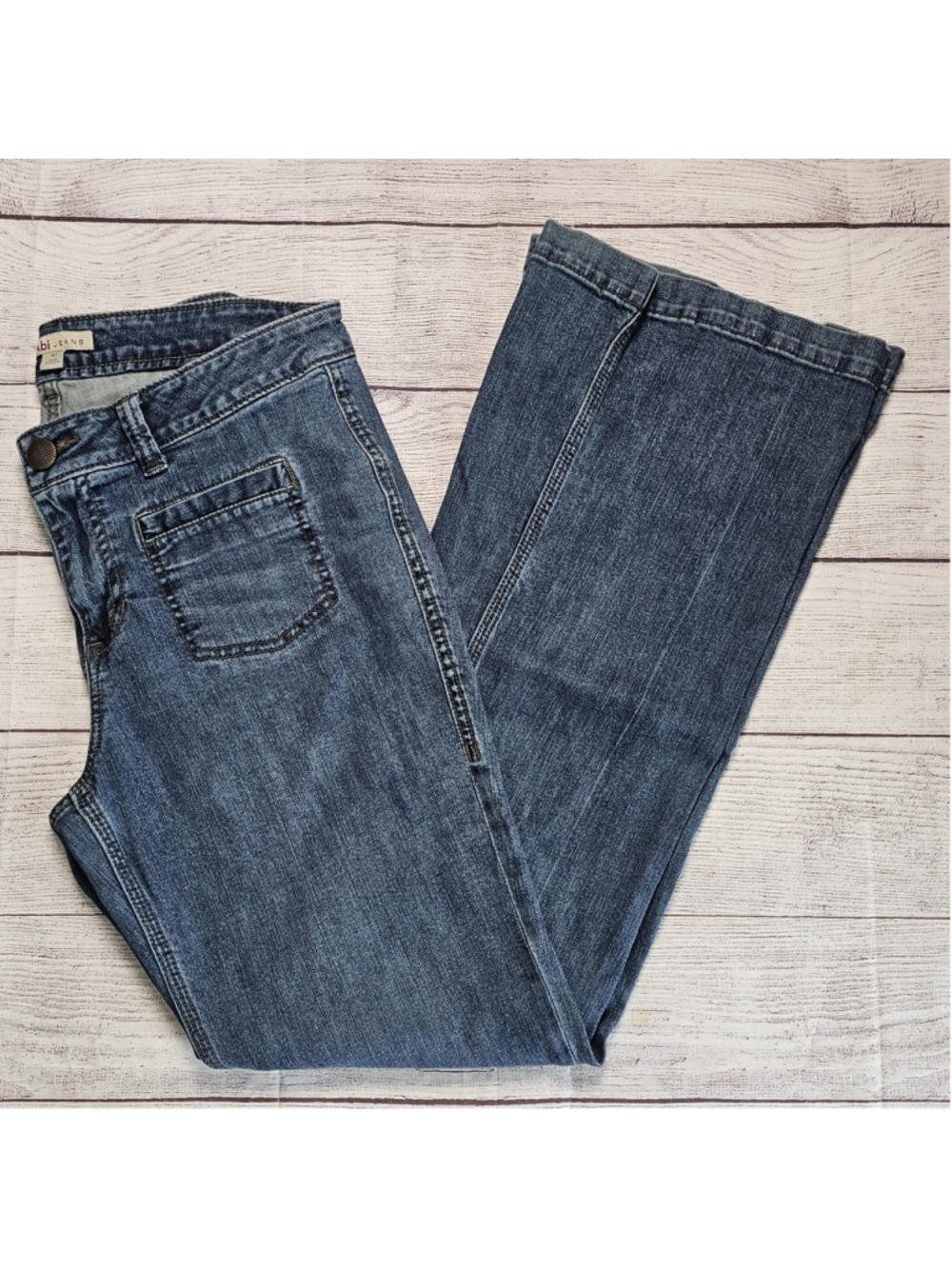 CAbi sz 10 high waisted flare leg jeans